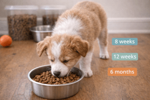 Kölyökkutya táplálás életkor szerint