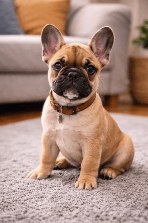 Francia bulldog kölyökkutya