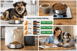 Kutya havi etetési költség számítása testsúly alapján